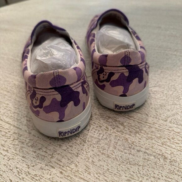 Ripndip Invisible Purple camo shoes size 11 slipons - Picture 3 of 5